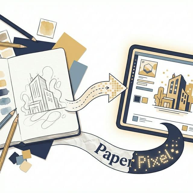 PaperPixel — from sketches to digital